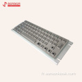 Clavier métallique étanche avec pavé tactile